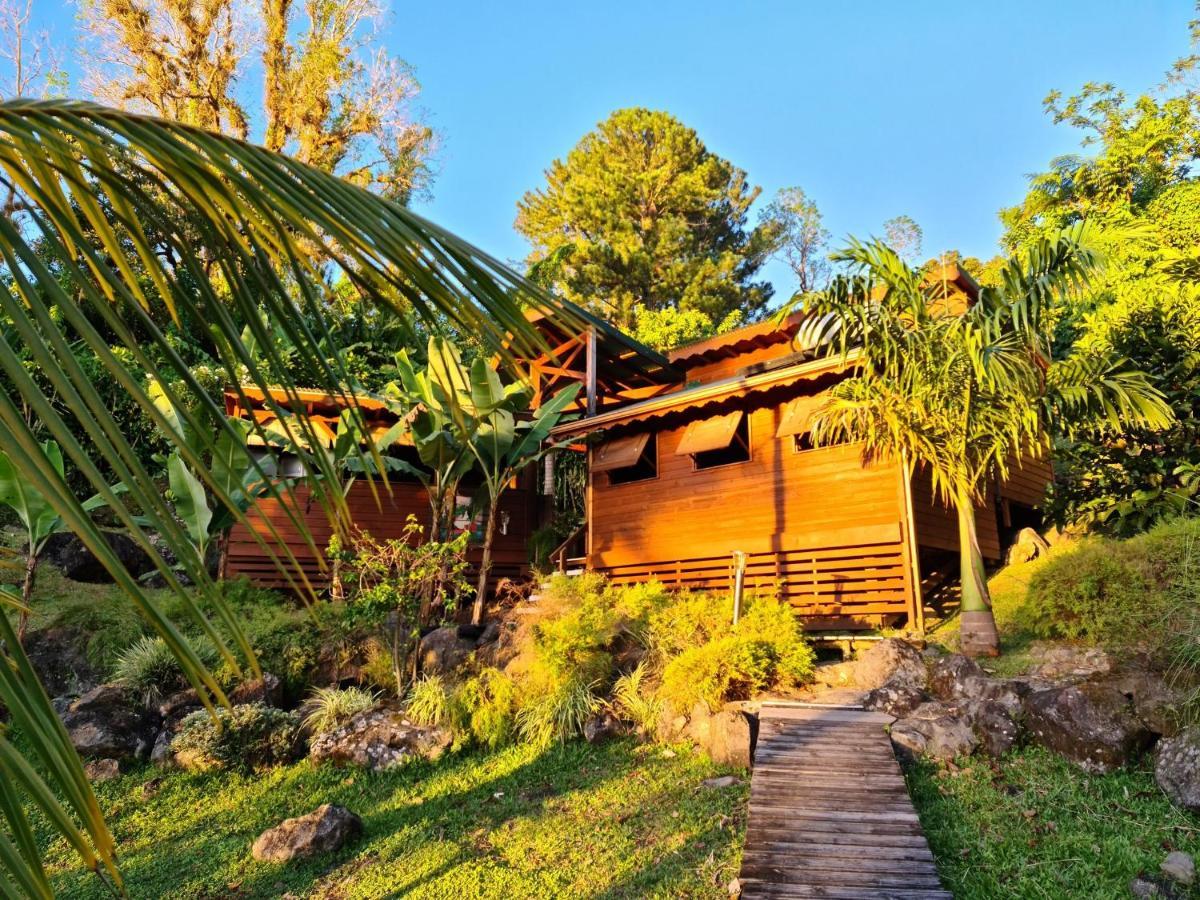 Les Bananes Vertes Ecolodges Saint-Claude Exteriér fotografie