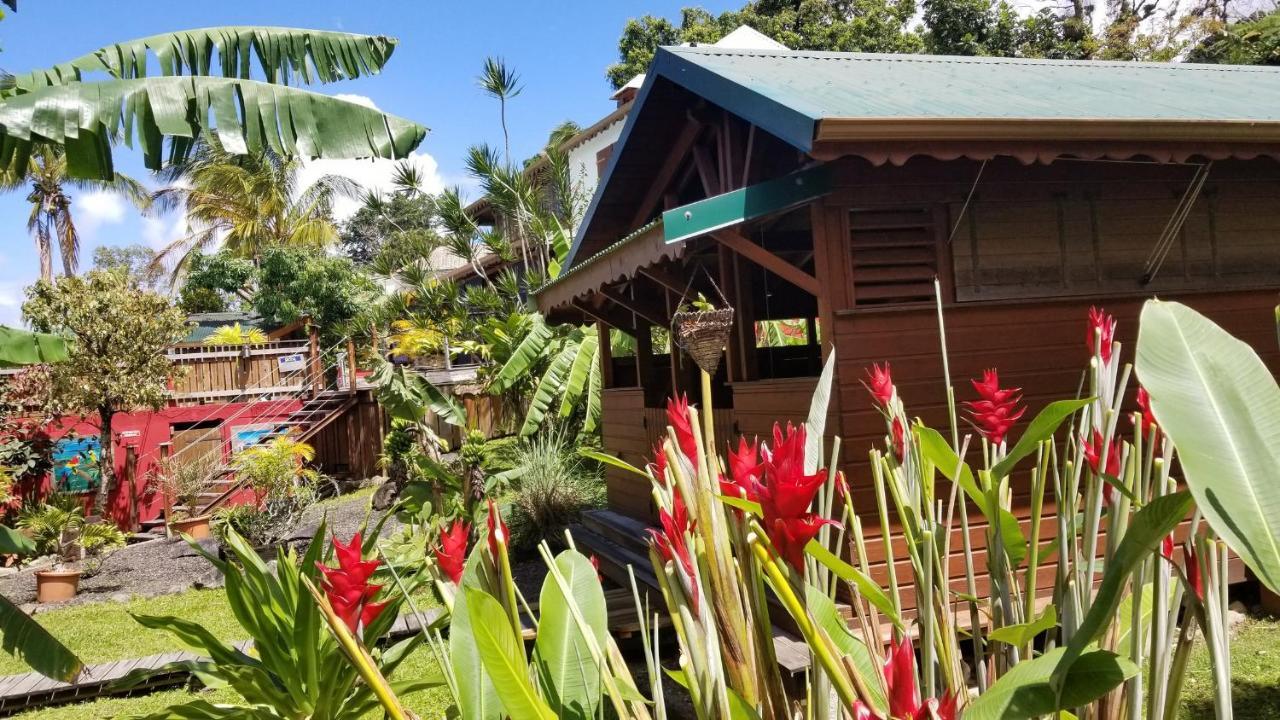 Les Bananes Vertes Ecolodges Saint-Claude Exteriér fotografie