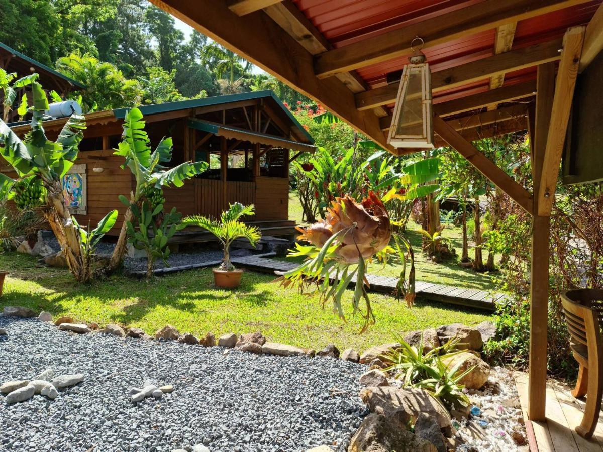 Les Bananes Vertes Ecolodges Saint-Claude Exteriér fotografie