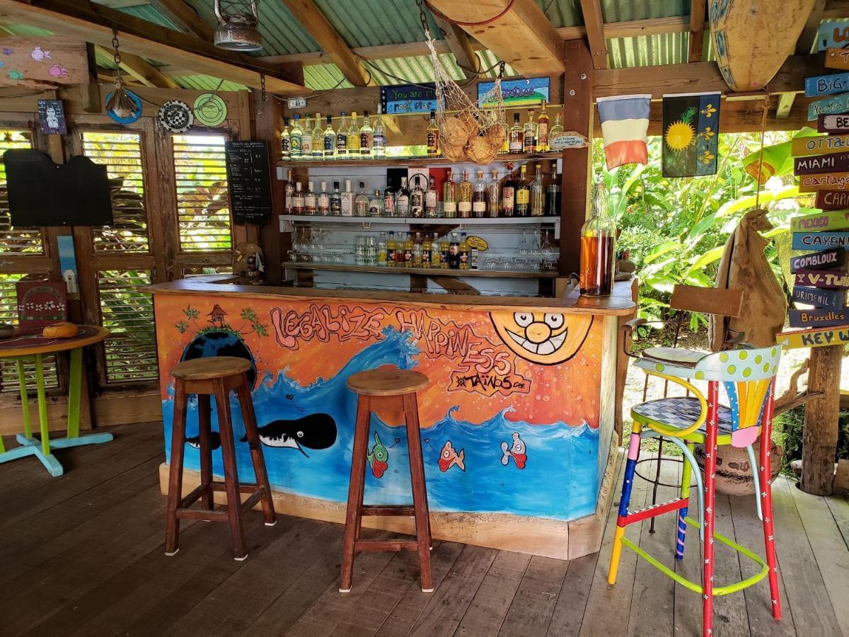 Les Bananes Vertes Ecolodges Saint-Claude Exteriér fotografie