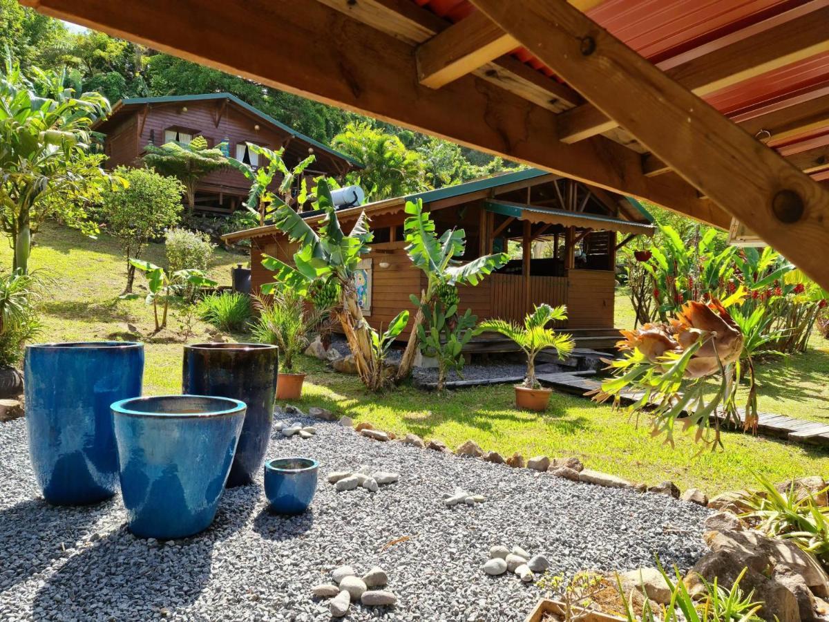 Les Bananes Vertes Ecolodges Saint-Claude Exteriér fotografie