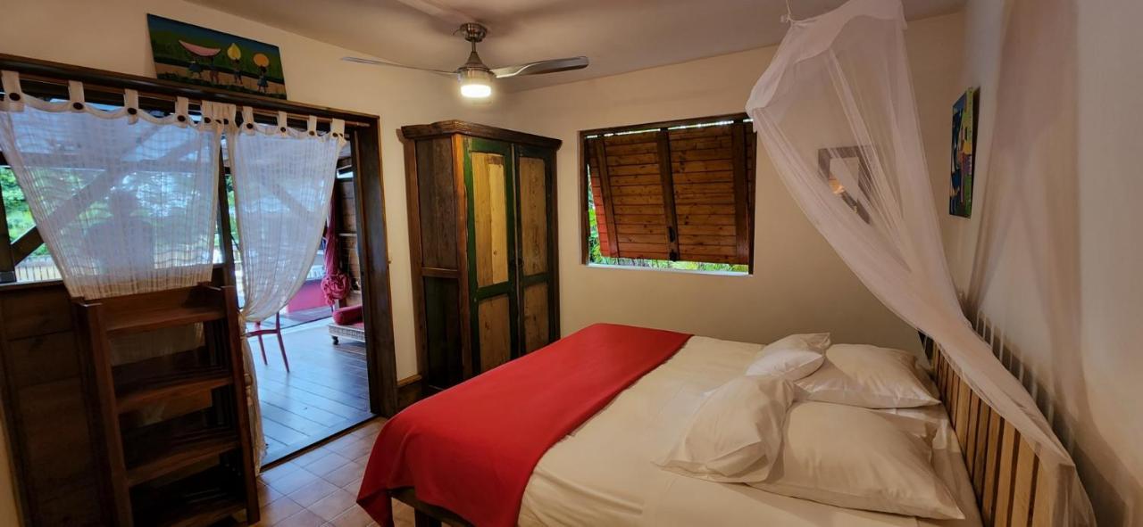 Les Bananes Vertes Ecolodges Saint-Claude Exteriér fotografie