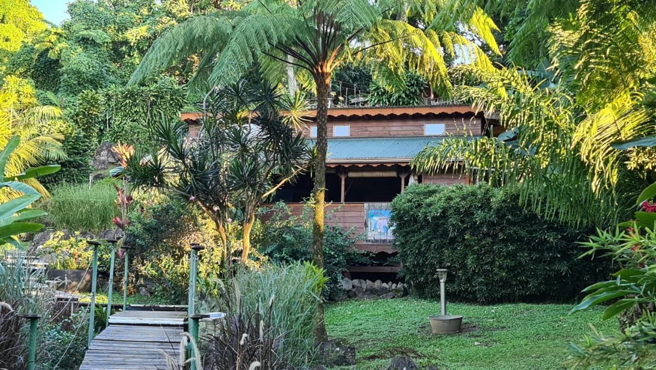 Les Bananes Vertes Ecolodges Saint-Claude Exteriér fotografie