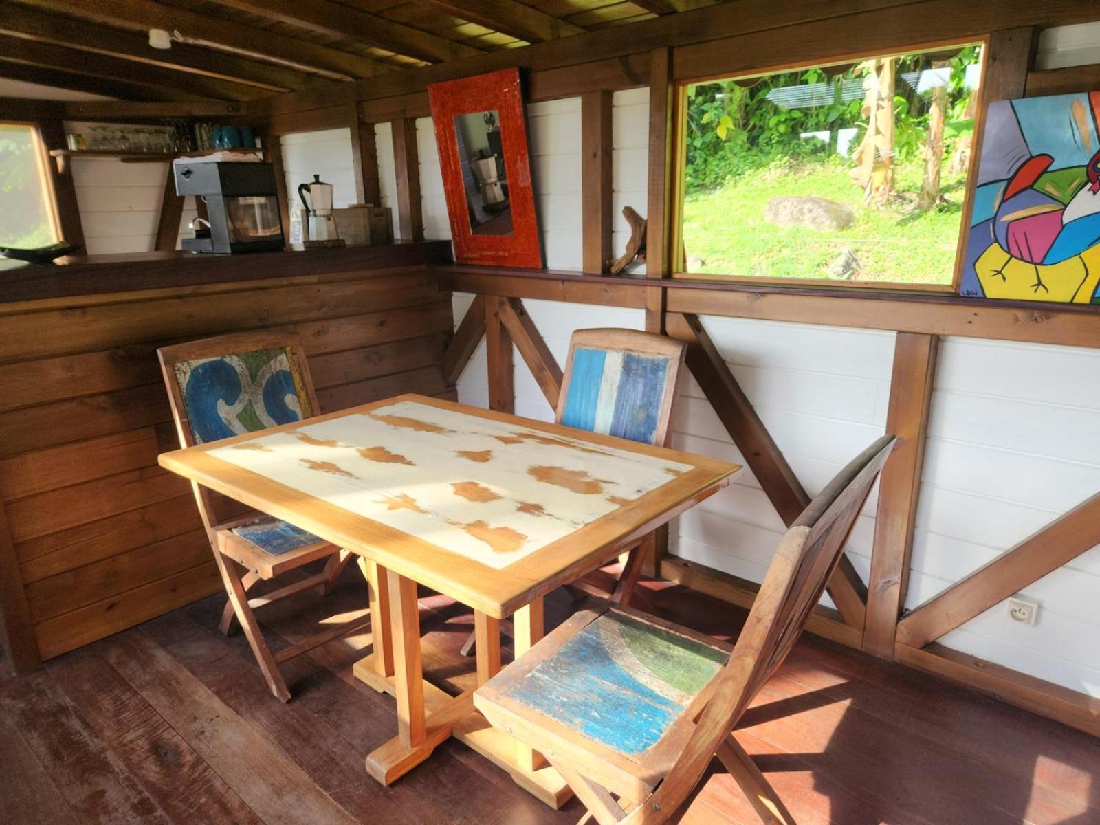 Les Bananes Vertes Ecolodges Saint-Claude Exteriér fotografie